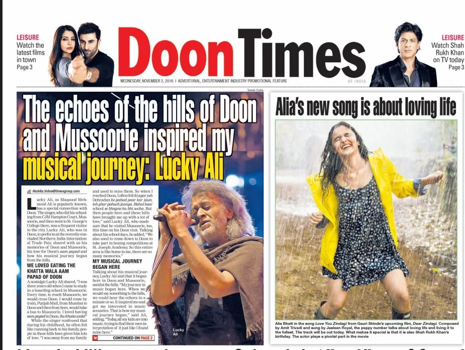 Doon Times coverage of Lucky Ali performing at a TKC Talent event Doon Times coverage of Lucky Ali performing at a TKC Talent event